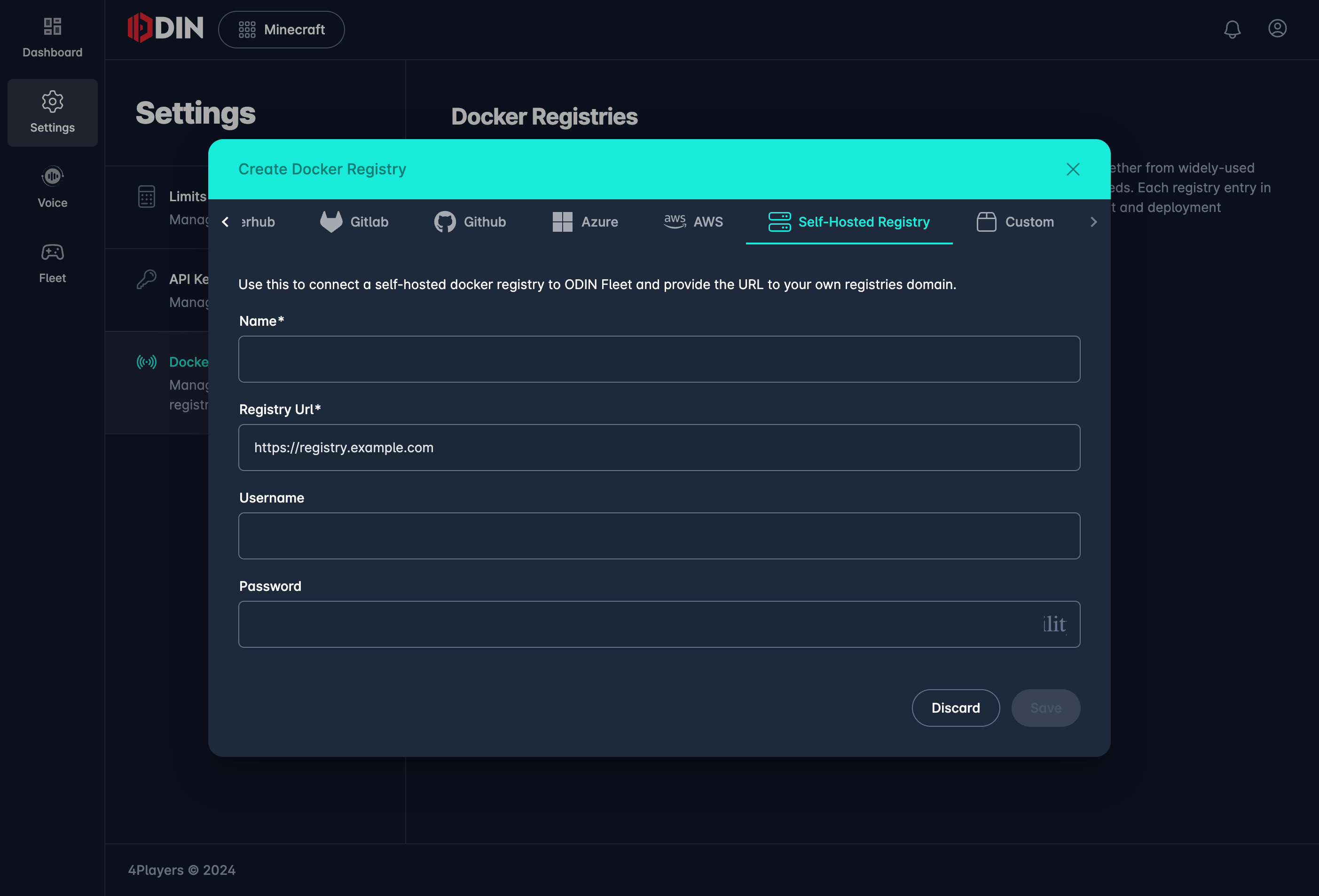 Add Self-Hosted Docker Registry