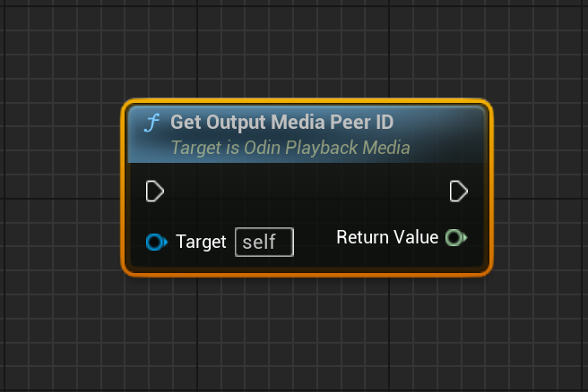 Get Output Media Peer Id